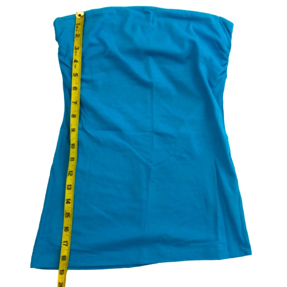 Deb Aqua Blue Strapless Tank Top size small - Picture 5 of 8